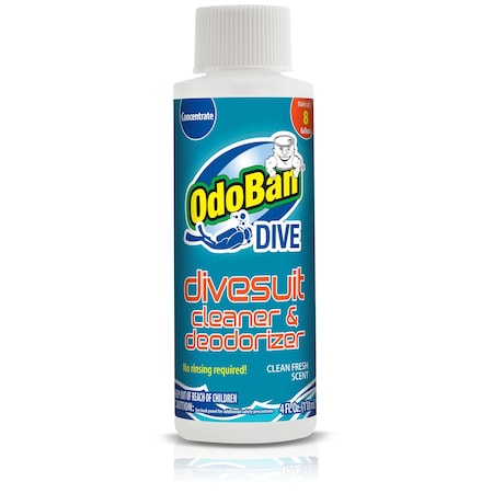 Odoban OdoBan Dive Wetsuit Cleaner & Deodorizer Concentrate, Clean Fresh Scent, 4 Oz 971089R-4Z36